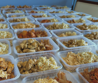 Preparo de marmitas organizado